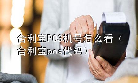 合利宝POS机号怎么看（合利宝pos代码）