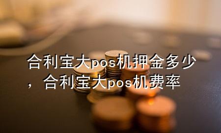 合利宝大pos机押金多少，合利宝大pos机费率