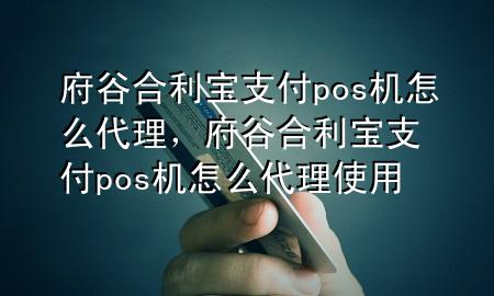 府谷合利宝支付pos机怎么代理，府谷合利宝支付pos机怎么代理使用